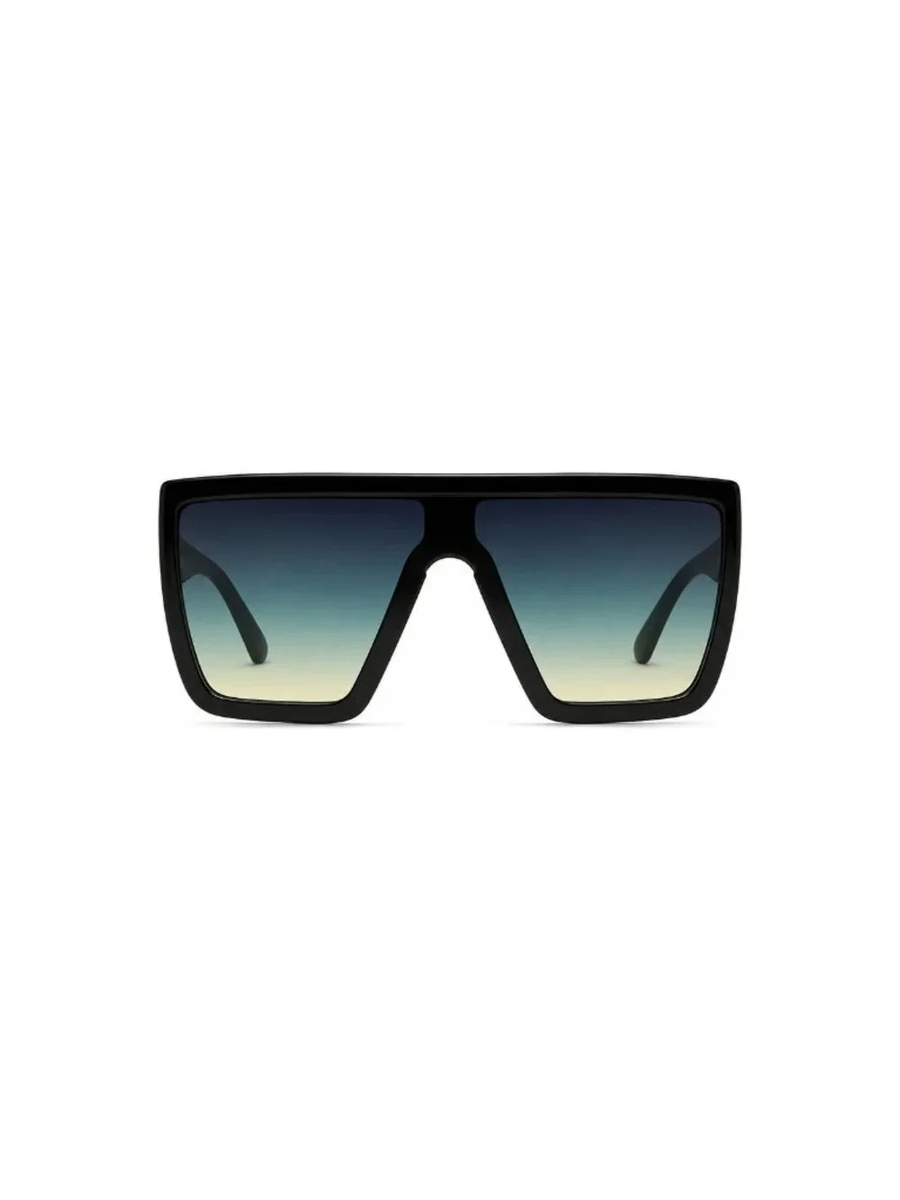 QUAY HINDSIGHT QW-000311-BLK-SMKGRN Black Frame/Smoke Green Lens Sunglasses NEW!